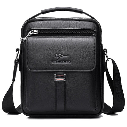Kangaroo Luxury Brand Men's Shoulder Bag Vintage Messenger Bag Leather Handbag Split Leather Crossbody Bags For Men 2020 New - My Web Bazaar