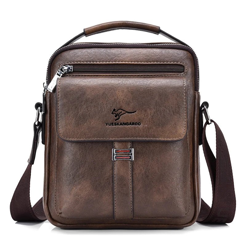 Kangaroo Luxury Brand Men's Shoulder Bag Vintage Messenger Bag Leather Handbag Split Leather Crossbody Bags For Men 2020 New - My Web Bazaar