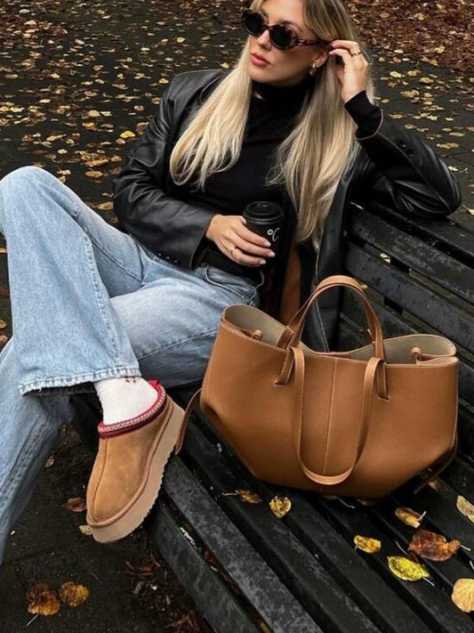 Large Capacity Women's Tote Bag | Accessible Luxury Fashion - My Web Bazaar