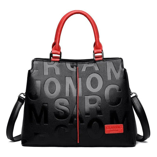 Letter Printed Luxury Handbags - My Web Bazaar