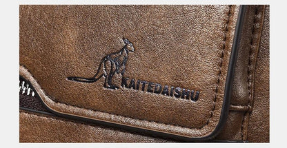 Luxury Brand Vintage Messenger Men Leather Shoulder Small Crossbody Bag Male Side Bag Office Business Handbag - My Web Bazaar