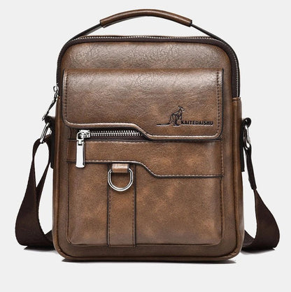 Luxury Brand Vintage Messenger Men Leather Shoulder Small Crossbody Bag Male Side Bag Office Business Handbag - My Web Bazaar