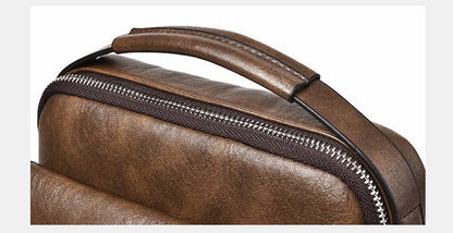 Luxury Brand Vintage Messenger Men Leather Shoulder Small Crossbody Bag Male Side Bag Office Business Handbag - My Web Bazaar