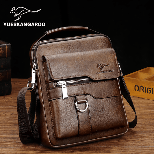 Mackangaroo Spring/Summer Men Genuine Leather Casual Shoulder Bag - My Web Bazaar