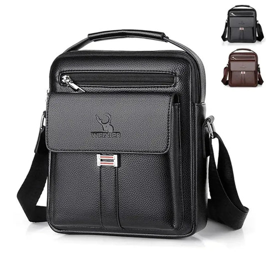 Men's PU Leather Crossbody Bag | Stylish Fashion Tote - My Web Bazaar