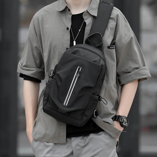 Men's Waterproof Oxford Cloth Messenger Bag | Anti - Theft Crossbody - My Web Bazaar