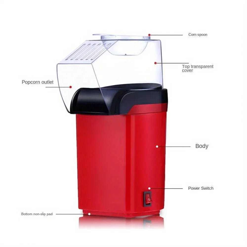 Mini Popcorn Maker Electric Household Appliance – Fully Automatic Popcorn Machine for Home Kitchen - My Web Bazaar