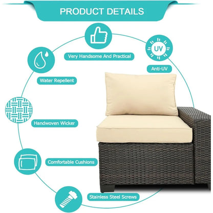 • Modular outdoor sofa couch with modern style