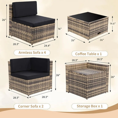 • Minimalist outdoor furniture with storage
