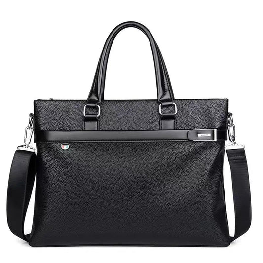 Promotions New Fashion PU Leather Briefcase | High - Quality Men’s Bag - My Web Bazaar