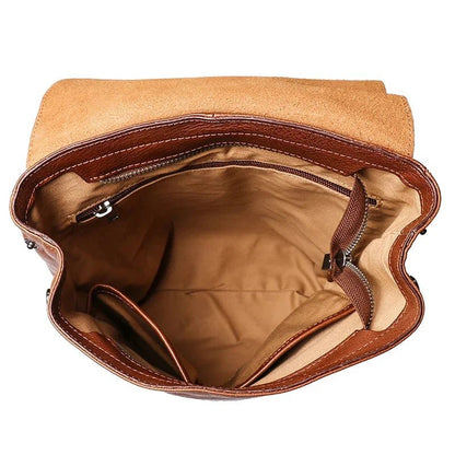 Real Leather Vintage Women Backpack | High Quality Travel Bag - My Web Bazaar