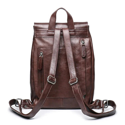 Real Leather Vintage Women Backpack | High Quality Travel Bag - My Web Bazaar