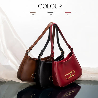 Retro Style Women's Handbag | Fashionable Microfiber Shoulder Bag - My Web Bazaar