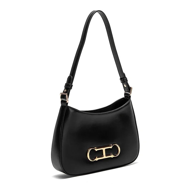 Retro Style Women's Handbag | Fashionable Microfiber Shoulder Bag - My Web Bazaar