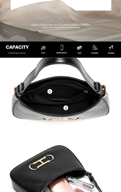 Retro Style Women's Handbag | Fashionable Microfiber Shoulder Bag - My Web Bazaar