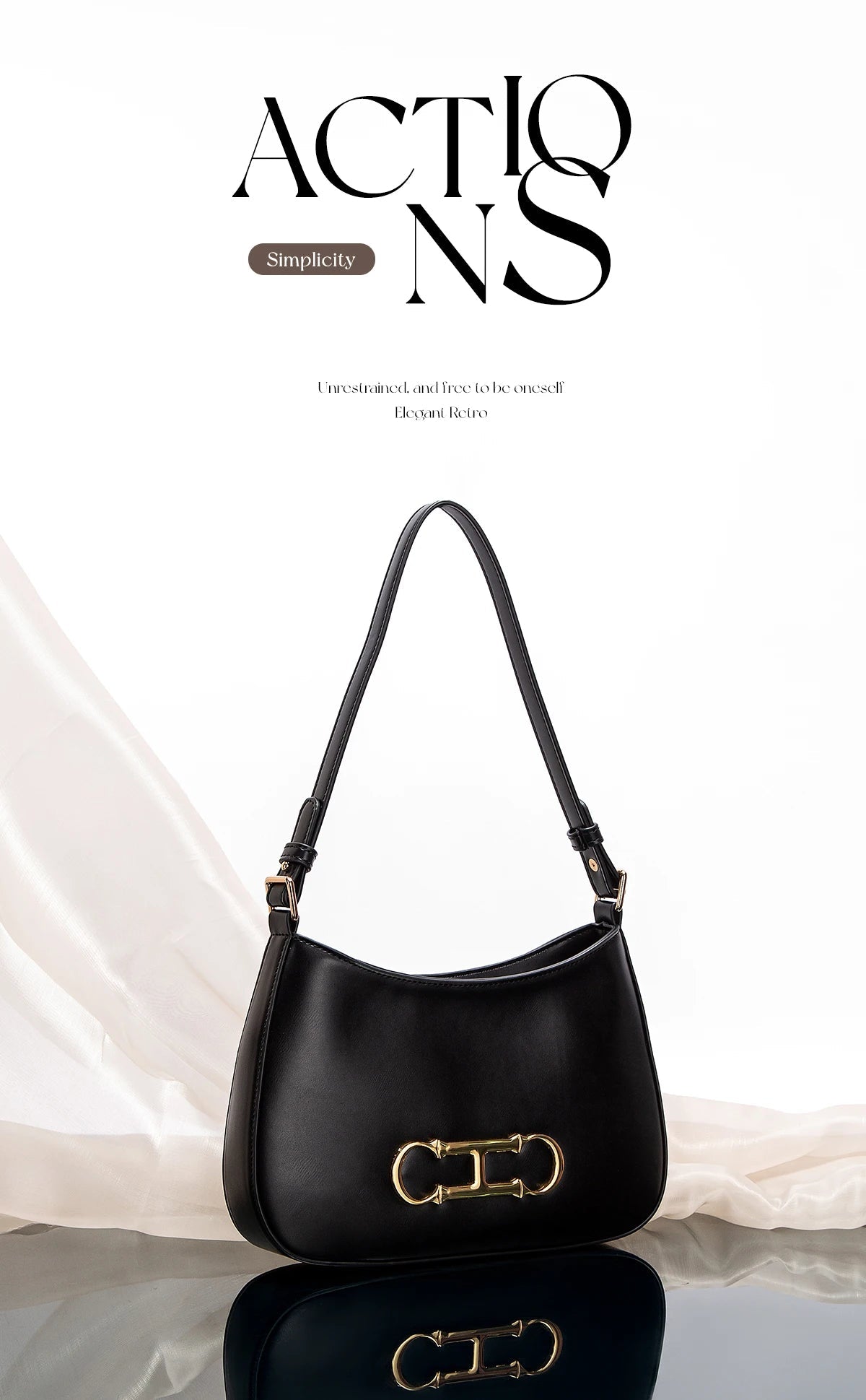 Retro Style Women's Handbag | Fashionable Microfiber Shoulder Bag - My Web Bazaar