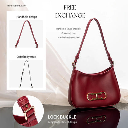 Retro Style Women's Handbag | Fashionable Microfiber Shoulder Bag - My Web Bazaar