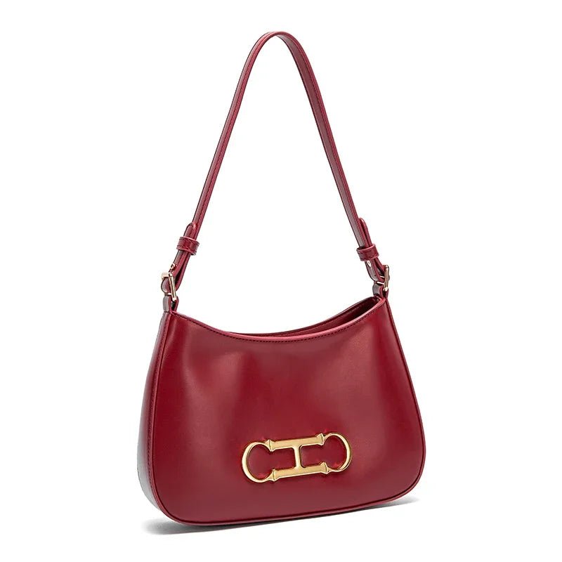 Retro Style Women's Handbag | Fashionable Microfiber Shoulder Bag - My Web Bazaar