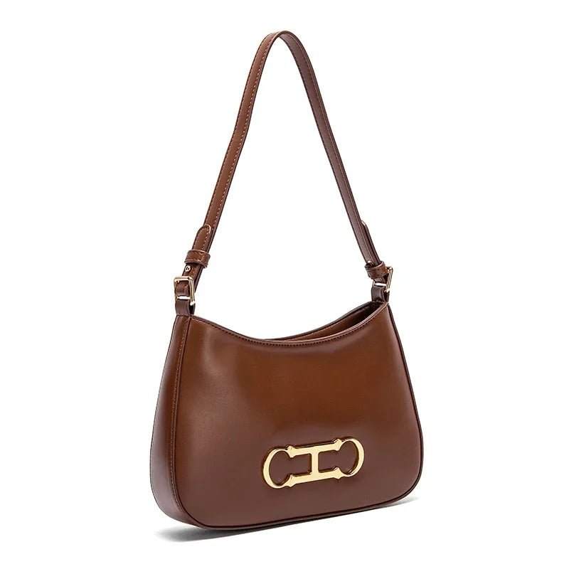 Retro Style Women's Handbag | Fashionable Microfiber Shoulder Bag - My Web Bazaar