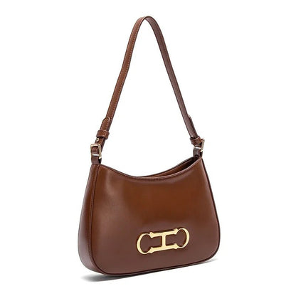 Retro Style Women's Handbag | Fashionable Microfiber Shoulder Bag - My Web Bazaar