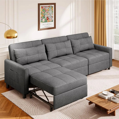 Reversible chaise lounge sofa for small apartments