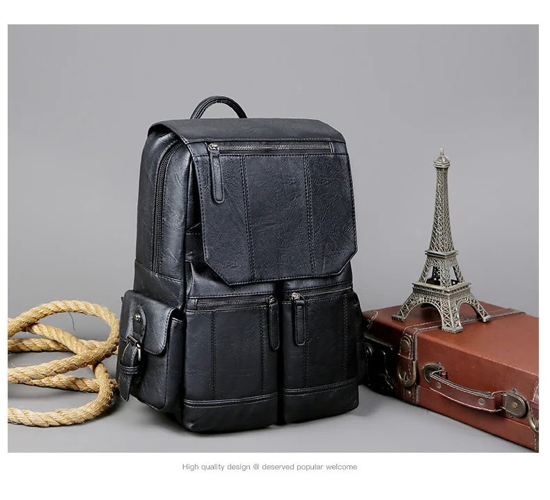 Stylish Leather Handbag | Spacious & Sleek Everyday Accessory - My Web Bazaar