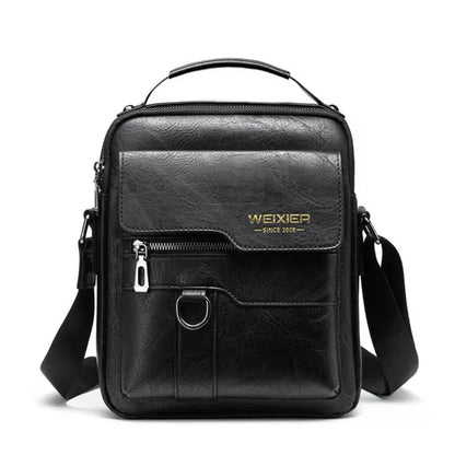 Stylish PU Leather Shoulder Bag | Business Retro Crossbody - My Web Bazaar