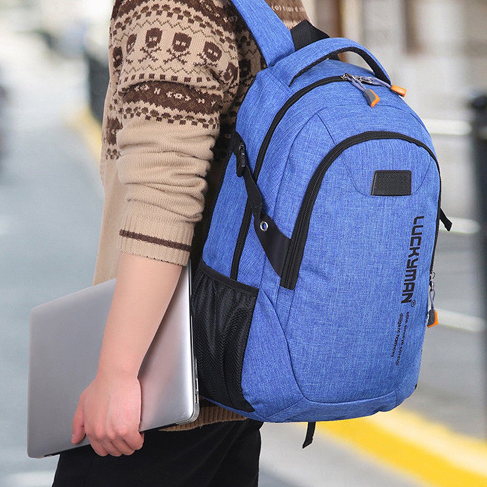 Stylish Unisex Oxford Backpack | High Capacity Travel Bag - My Web Bazaar