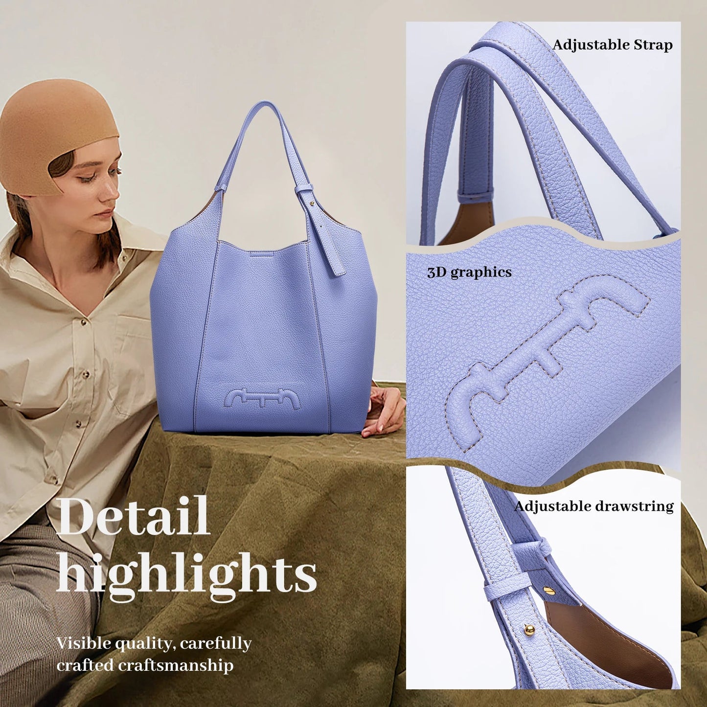 Unique Body Design Women's Handbag | Retro PU Tote for Commuting - My Web Bazaar