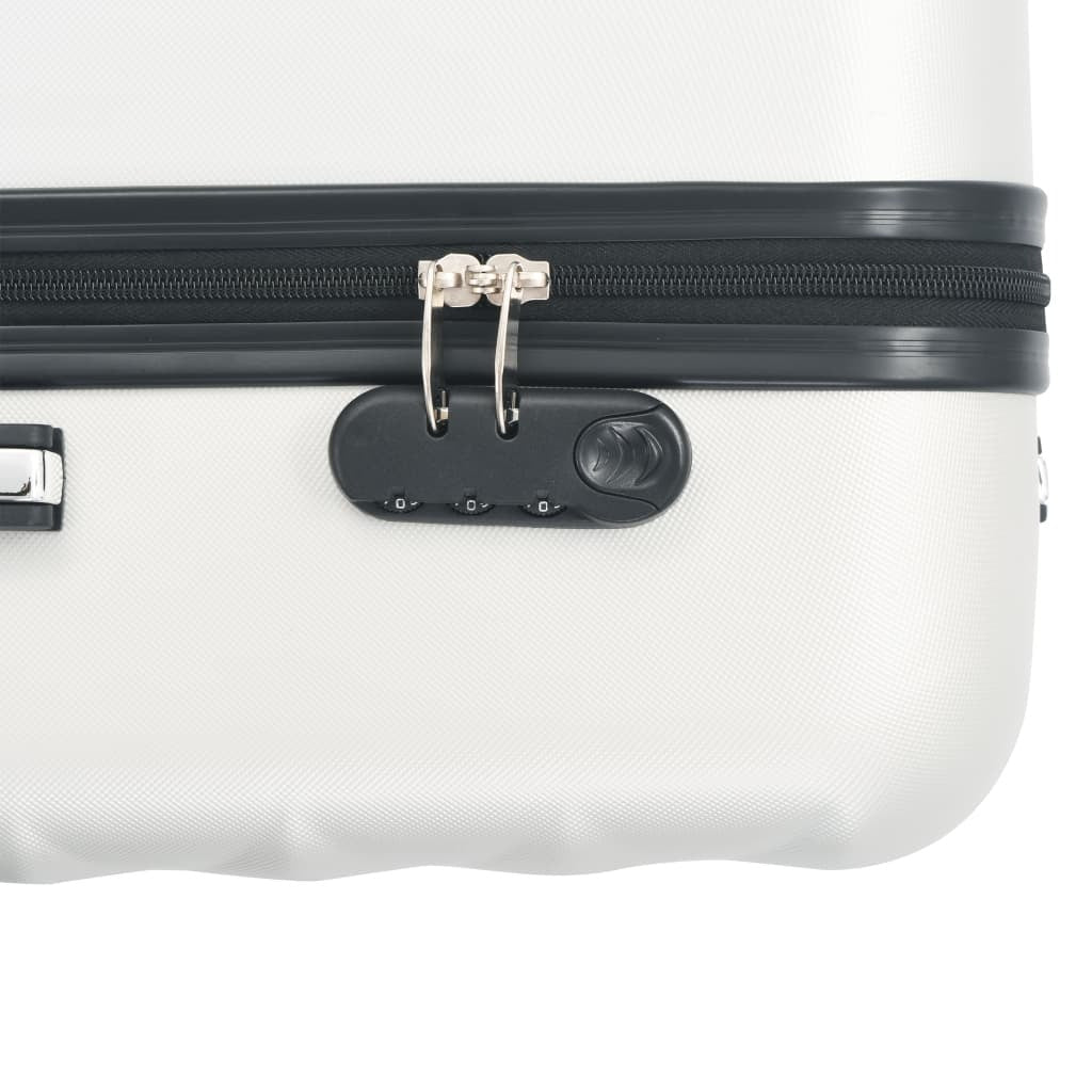 VidaXL Hardcase Trolley Set | Durable Bright Silver ABS 3 Pcs - My Web Bazaar