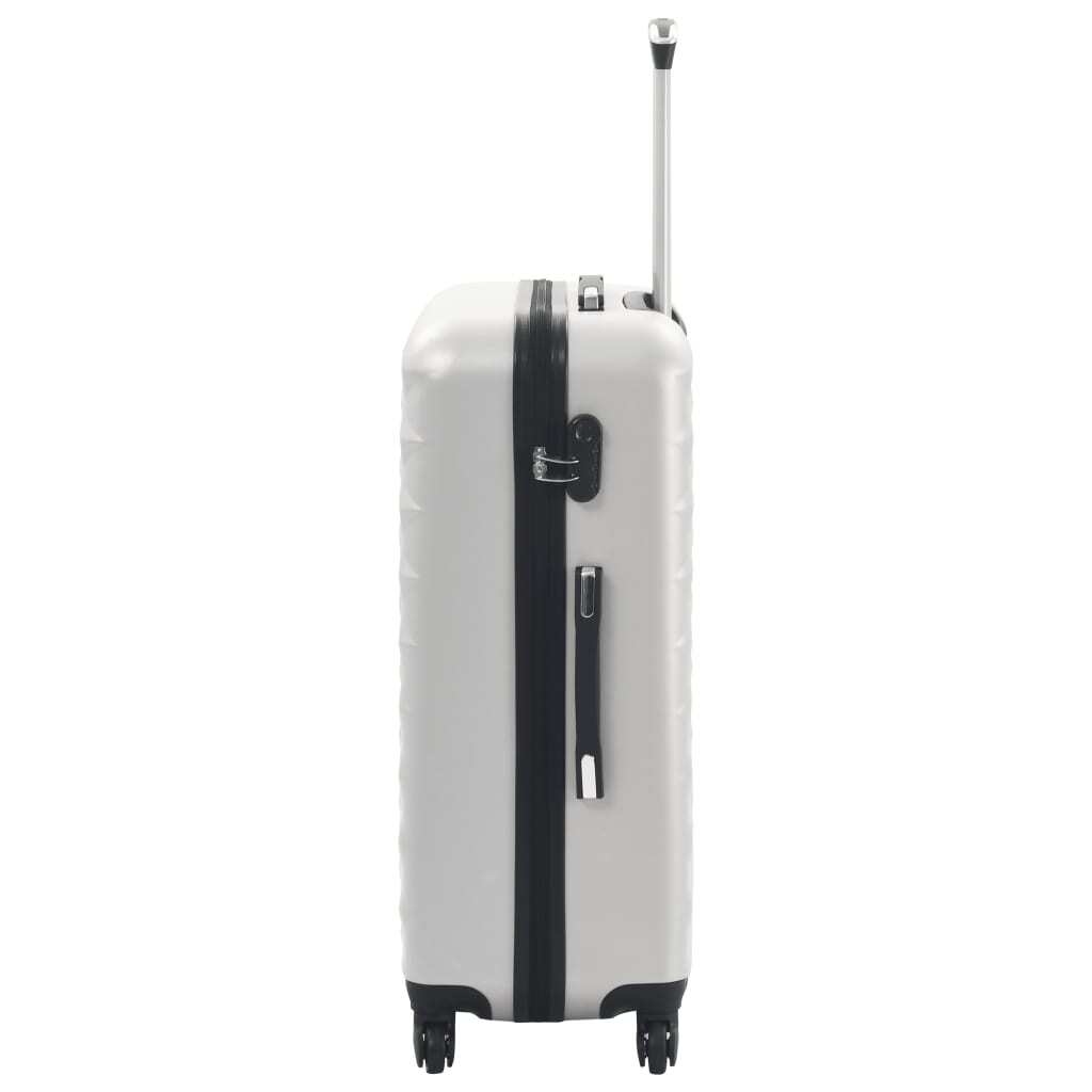 VidaXL Hardcase Trolley Set | Durable Bright Silver ABS 3 Pcs - My Web Bazaar