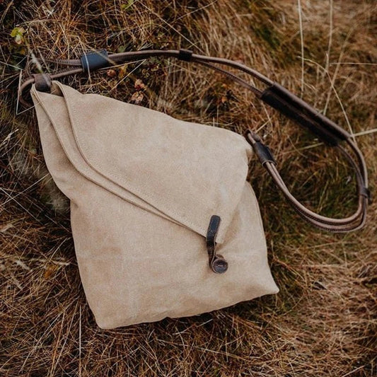 Vintage Oil Wax Cloth Canvas Men's Shoulder Cross Bag - My Web Bazaar