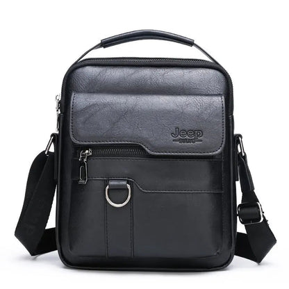 Vintage PU Leather Messenger Bag for Men | Stylish Crossbody Satchel - My Web Bazaar