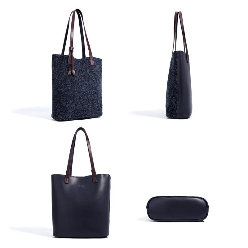 Wholesale Women Suede Tote | Large Capacity Fashion Handbag - My Web Bazaar