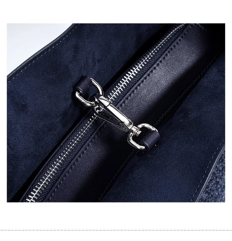 Wholesale Women Suede Tote | Large Capacity Fashion Handbag - My Web Bazaar
