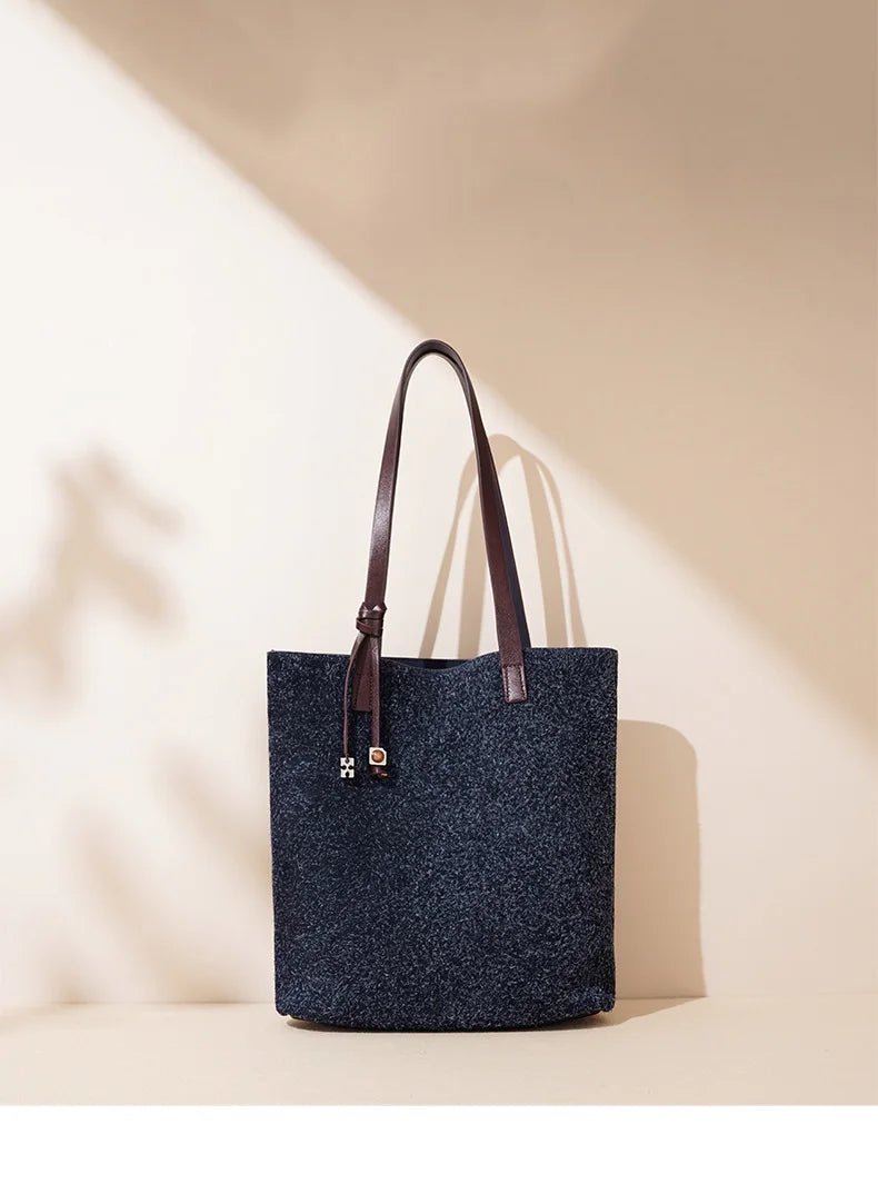 Wholesale Women Suede Tote | Large Capacity Fashion Handbag - My Web Bazaar