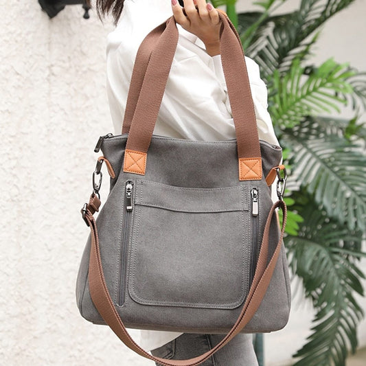 Women Totes All - match Portable Large - capacity Female Canvas Bag Female Casual Shoulder Bags - My Web Bazaar
